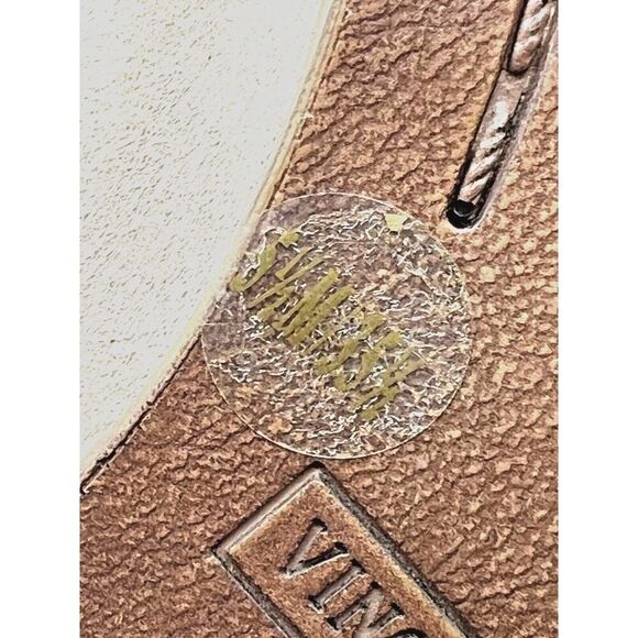 Vince Camuto Boots Womens Size 5.5 Fileana Split Shaft Bootie Taupe Suede Heels - Picture 6 of 7